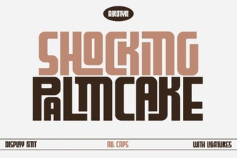 Shocking Palm Cake Font Design Ideas & Projects