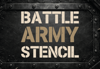 Military Stencil Fonts for Your Design and Craft Projects