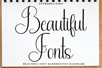 Beautiful Fonts for Your Designs and Projects