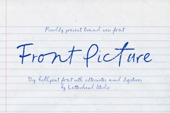 Designing with Front Picture Fonts for Impact