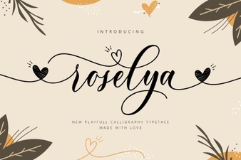 Roselya Script Font: Elegance for Design Projects
