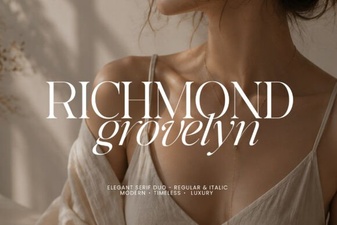 Richmond Grovelyn: a Modern Design Font