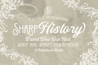 Sharp History Fonts for Your Modern Projects