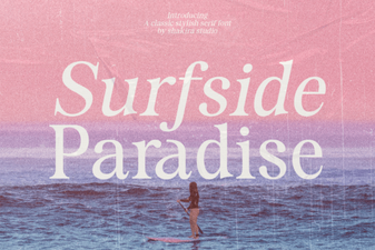 Surfside Paradise Font for Beach & Resort Designs